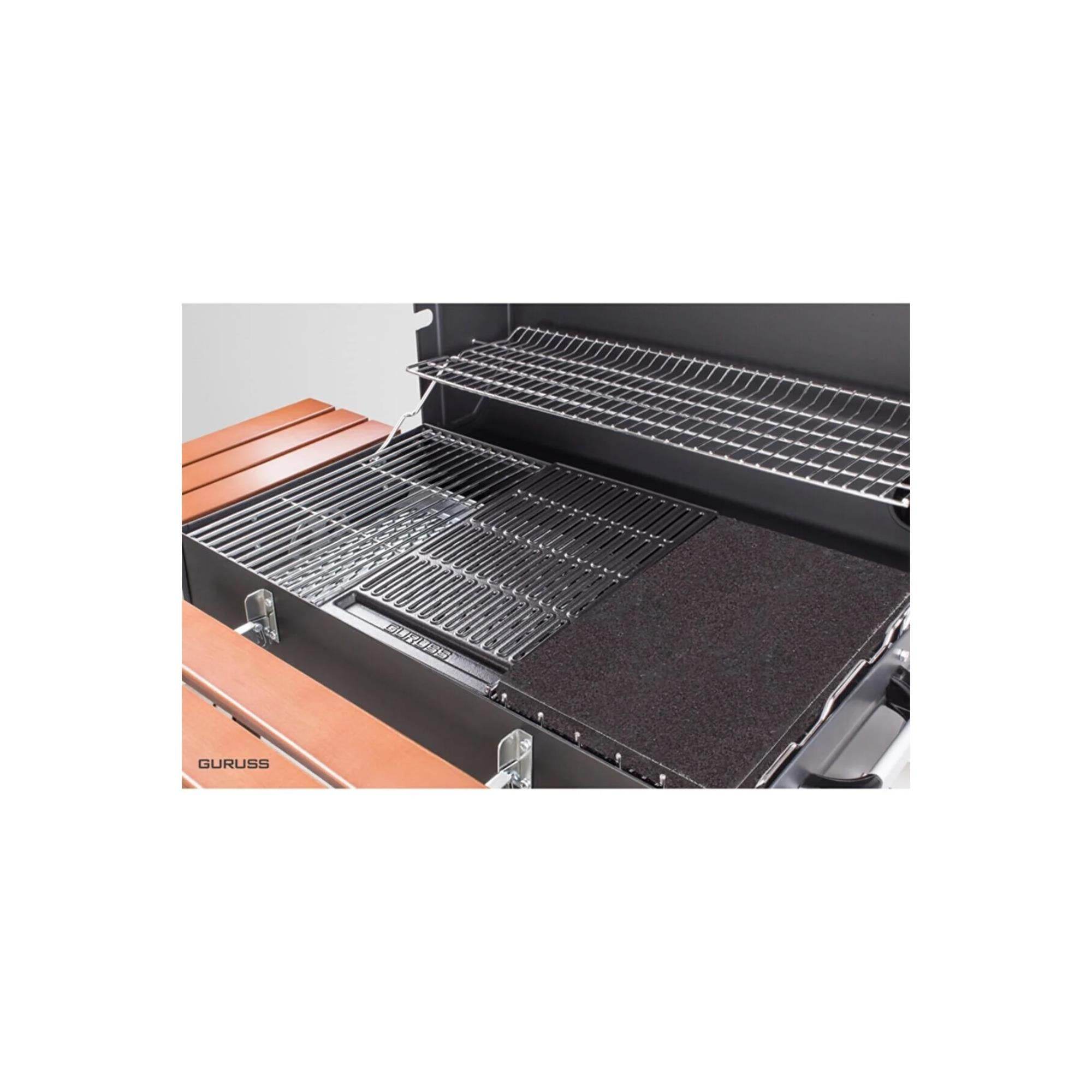 Guruss CG-075 Barbekü Mangal | Kömürlü | 75 Cm | Kırmızı | Tam Set