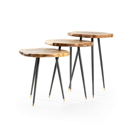 Harley Zigon Sehpa | Servis Sehpası | Üçlü Sehpa Seti