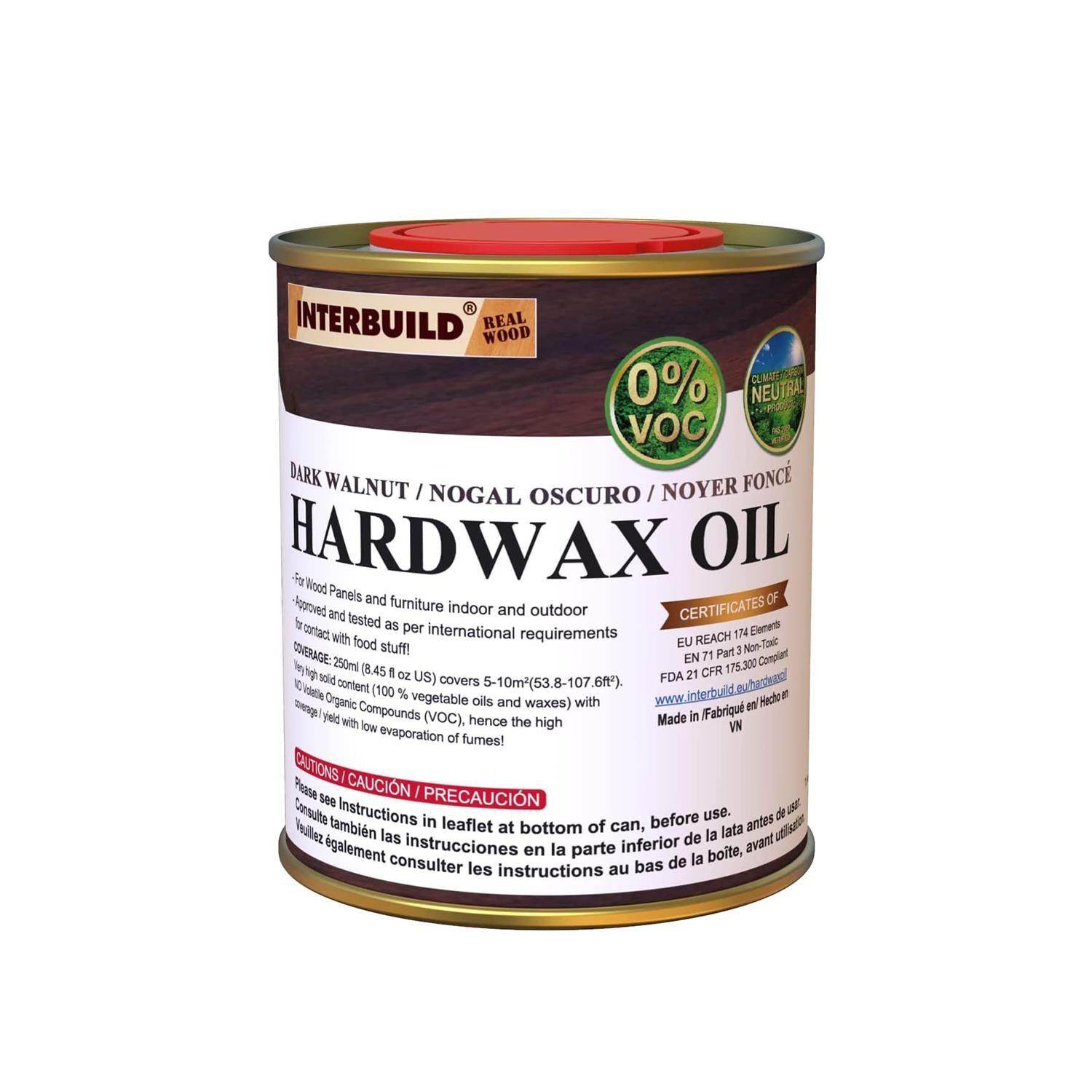 ReHome Interbuild Hardwax Oil (0%) VOC 250 ml Mobilya ve Ahşap Tezgah Yağı
