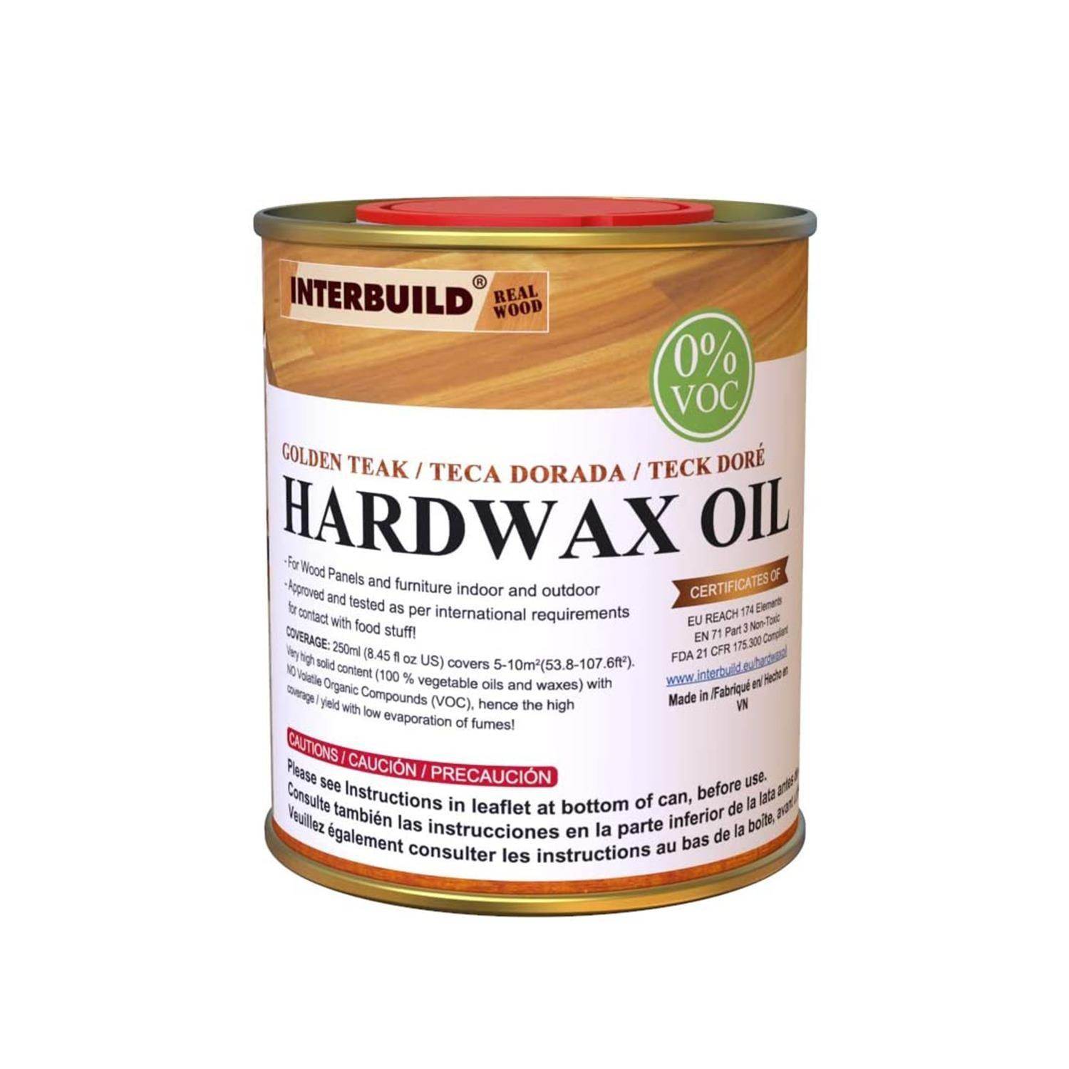 ReHome Interbuild Hardwax Oil (0%) VOC 250 ml Mobilya ve Ahşap Tezgah Yağı