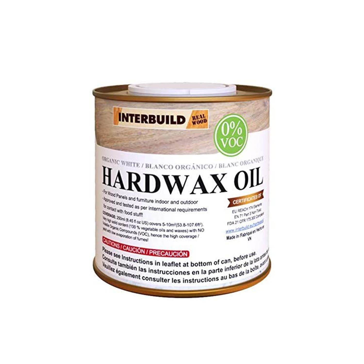 ReHome Interbuild Hardwax Oil (0%) VOC 250 ml Mobilya ve Ahşap Tezgah Yağı