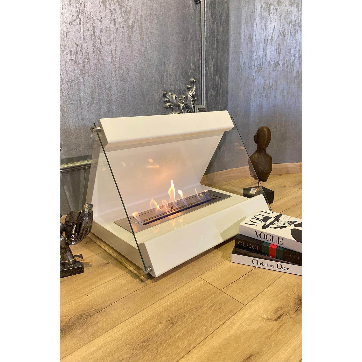 Korflame Angi Bacasız Şömine | Taşınabilir Şömine | Dumansız | Rehome