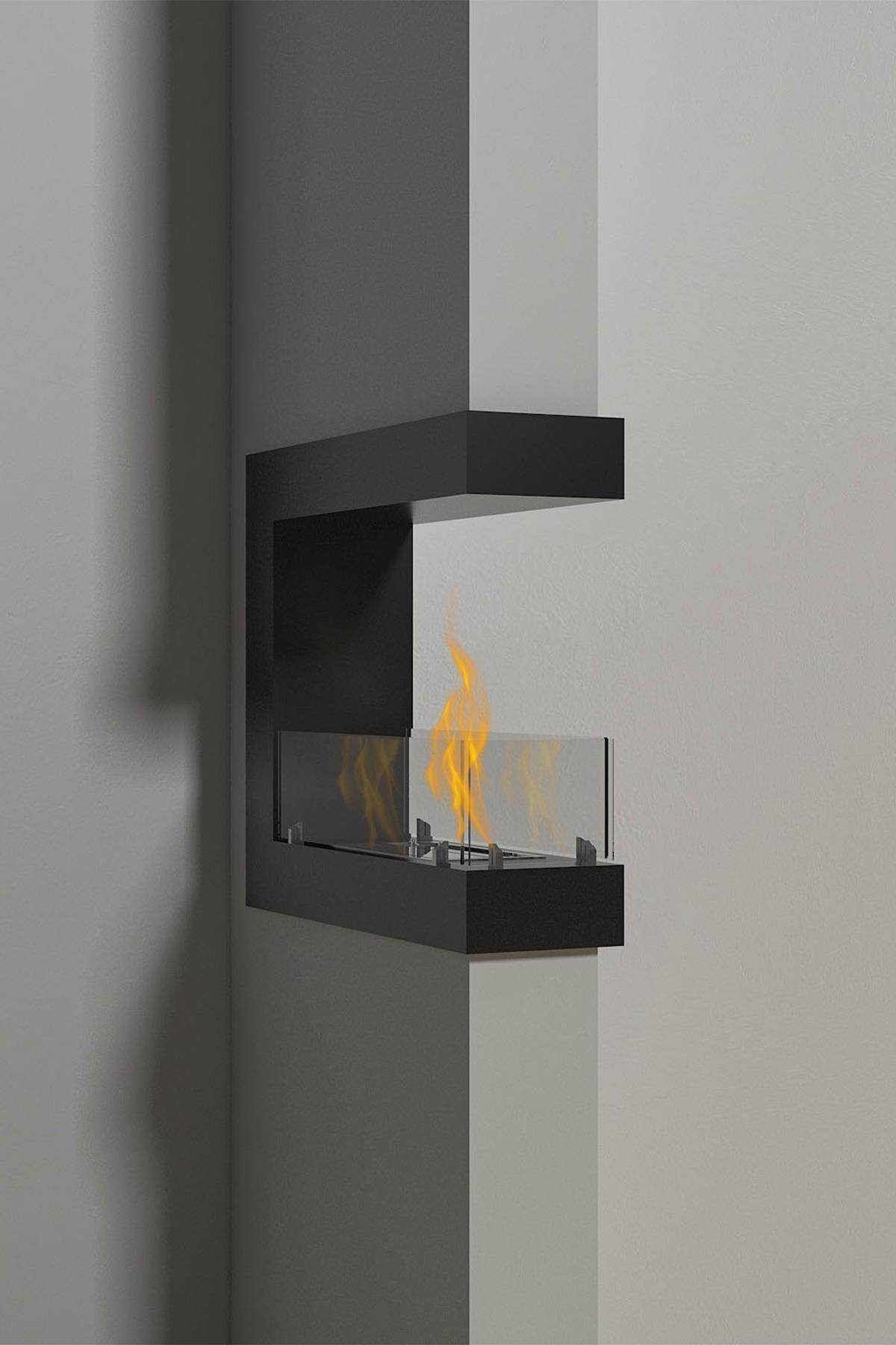 Korflame Epi Small Bacasız Şömine | Duvar Tipi | Dumansız | Rehome