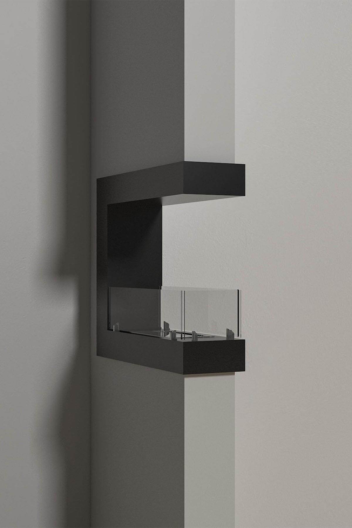 Korflame Epi Small Bacasız Şömine | Duvar Tipi | Dumansız | Rehome