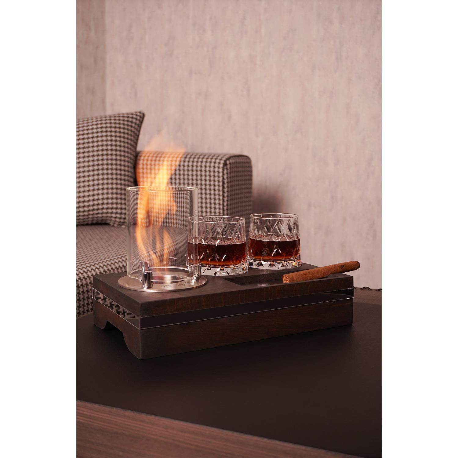 Korflame Finire Masa Üstü Şömine | Masa Tipi Şömine | Dumansız | Rehome