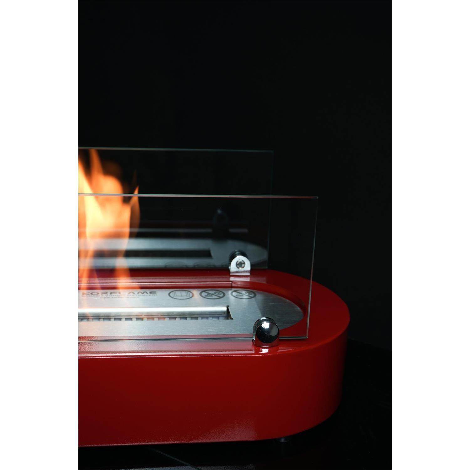 Korflame Notte Masa Üstü Şömine | Masa Tipi Şömine | Dumansız | Rehome