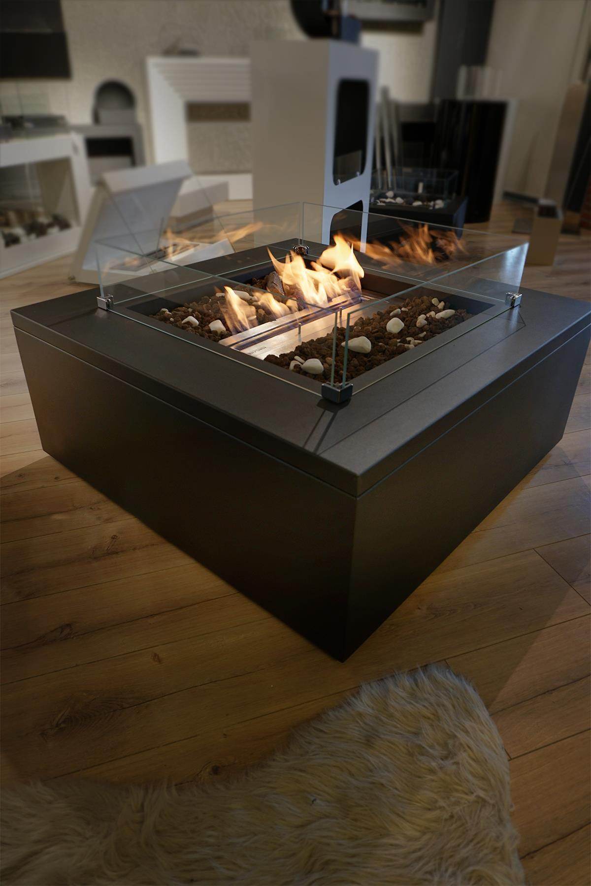 Korflame Petto Large Bacasız Şömine | Dumansız | Rehome