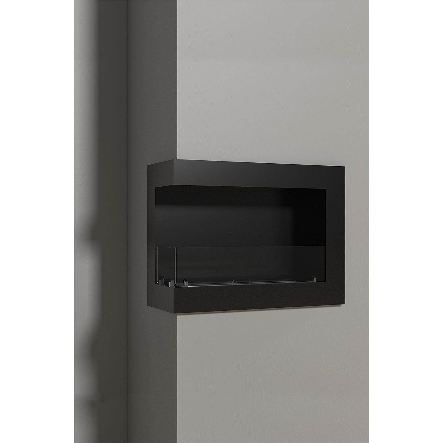 Korflame Sol Açık Medium Bacasız Şömine | Duvar Tipi | Dumansız