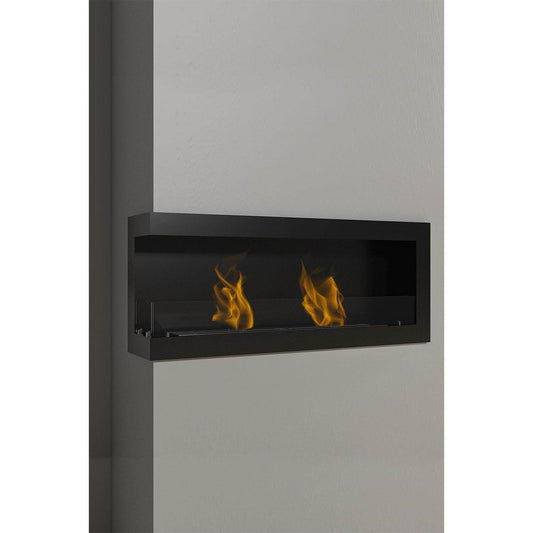 Korflame Sol Açık XL Bacasız Şömine | Duvar Tipi | Dumansız | Rehome