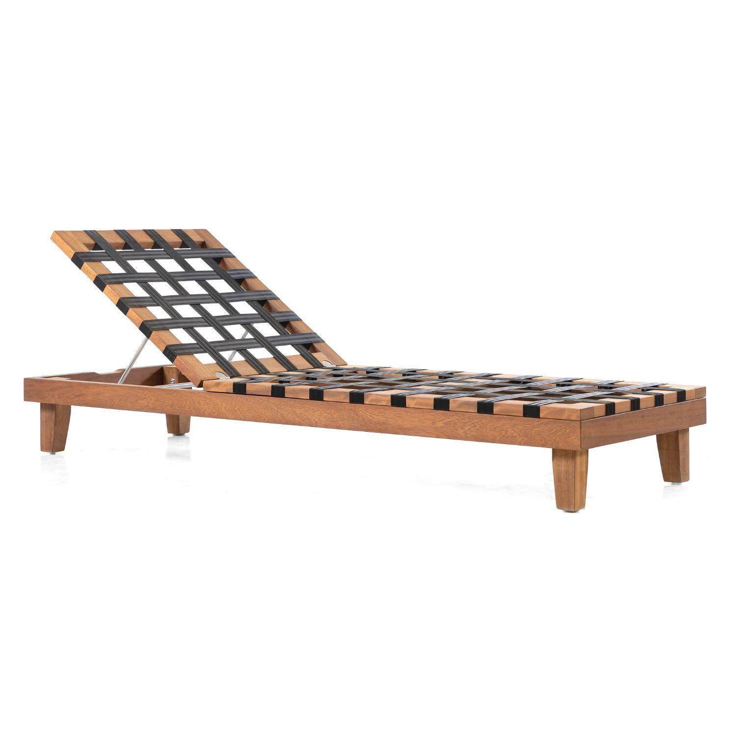 Langkawi Minderli Ahşap Şezlong | İroko | Rehome