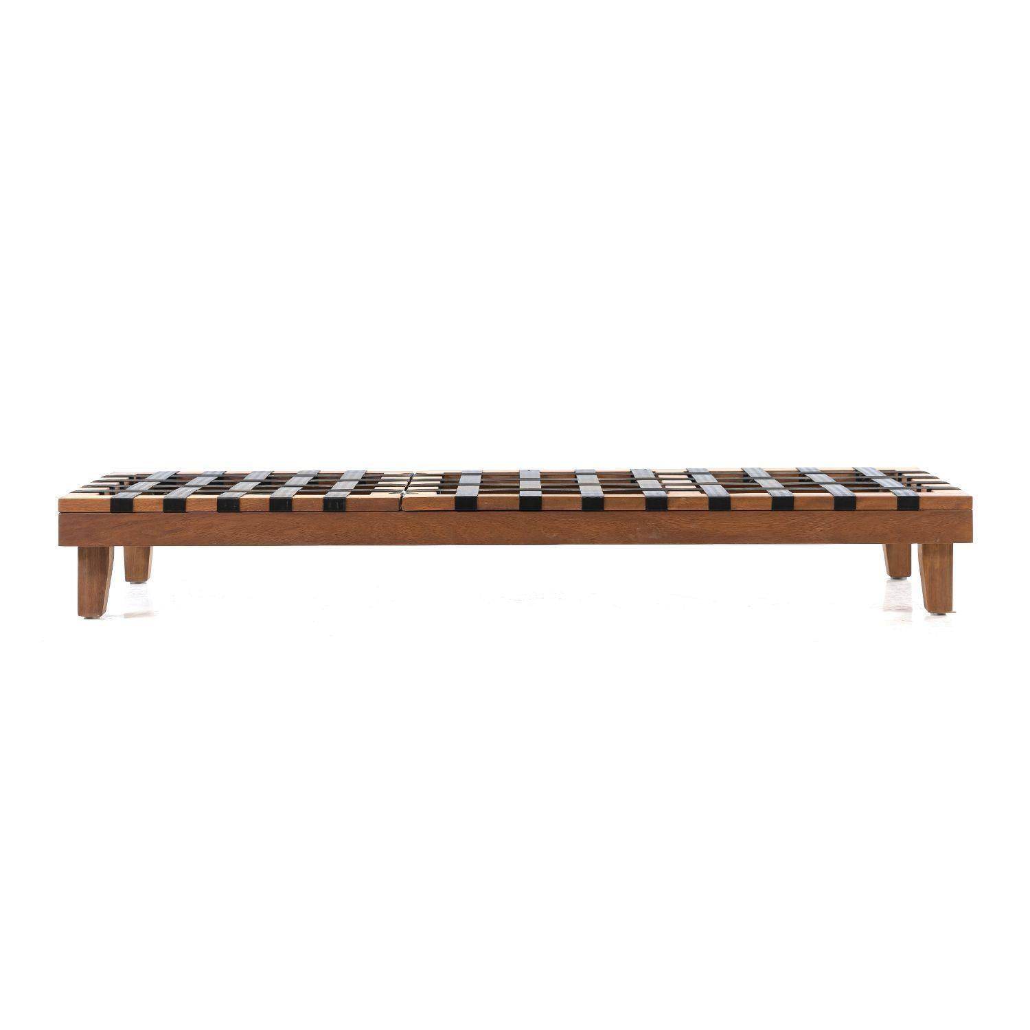 Langkawi Minderli Ahşap Şezlong | İroko | Rehome