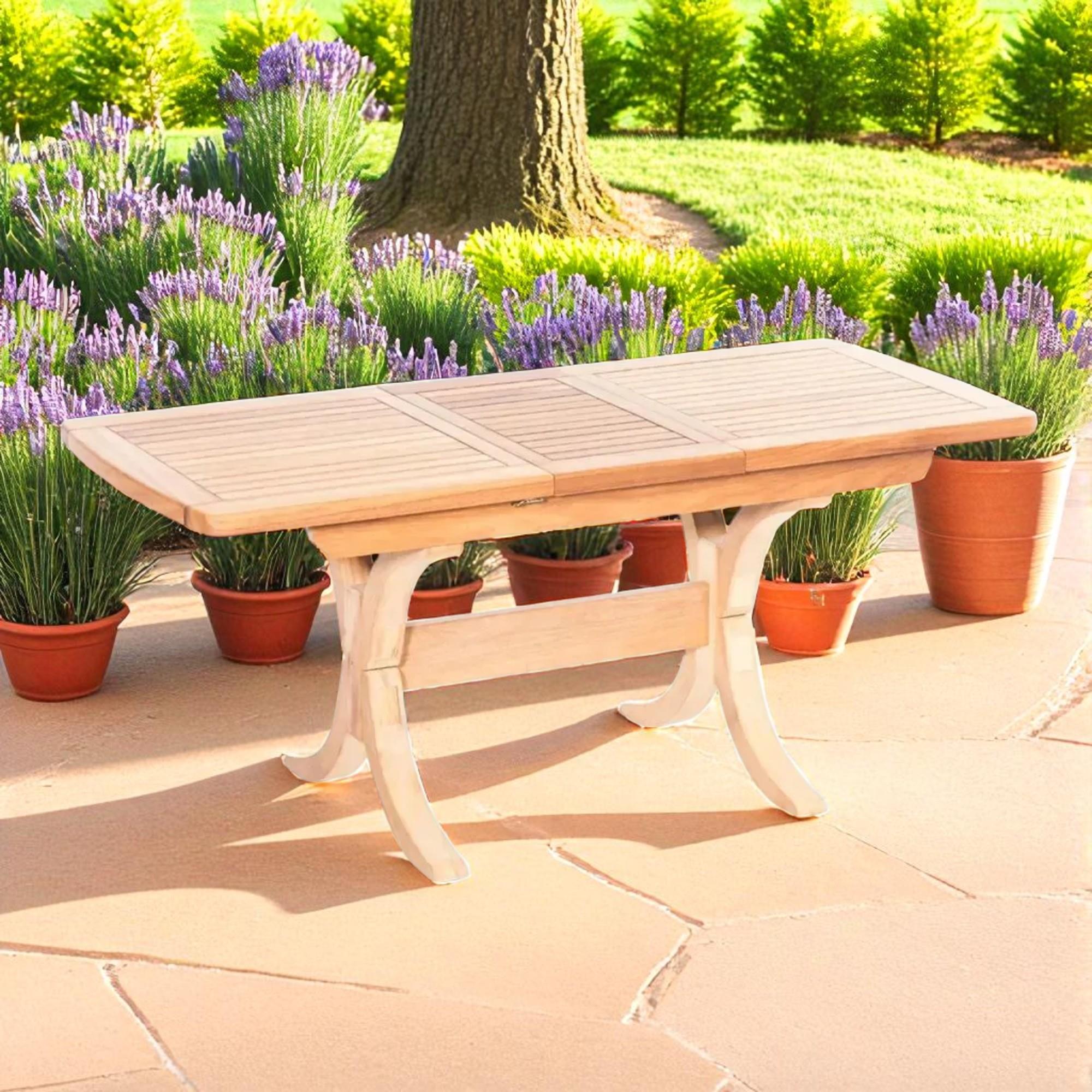 ReHome Lotus 120(+40)x80 cm İroko Dikdörtgen Masa