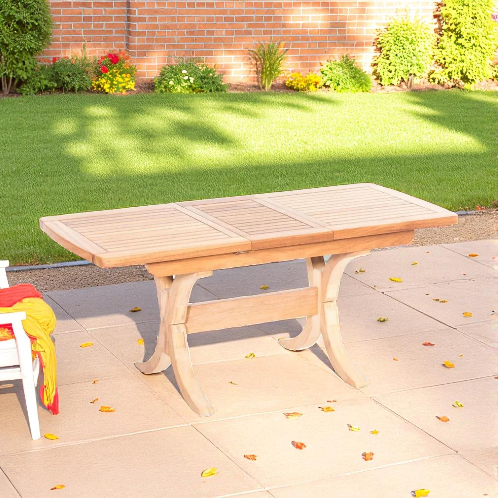 ReHome Lotus 140(+40)x80 cm İroko Dikdörtgen Masa