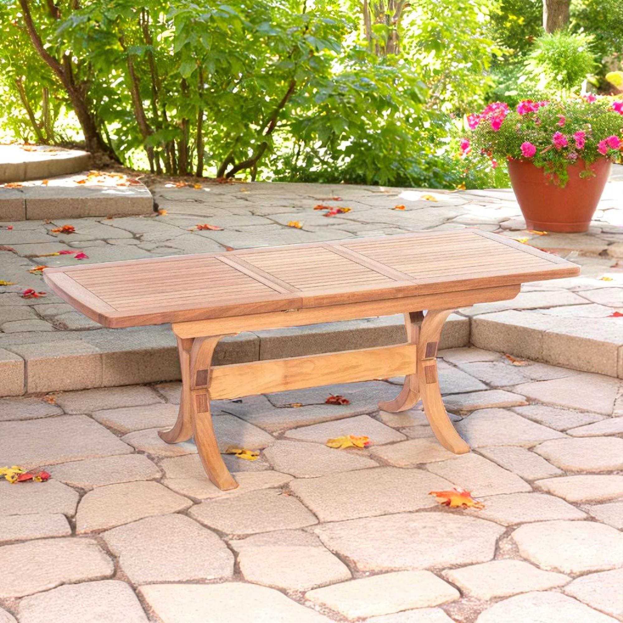 ReHome Lotus 160(+50)x90 cm İroko Dikdörtgen Masa