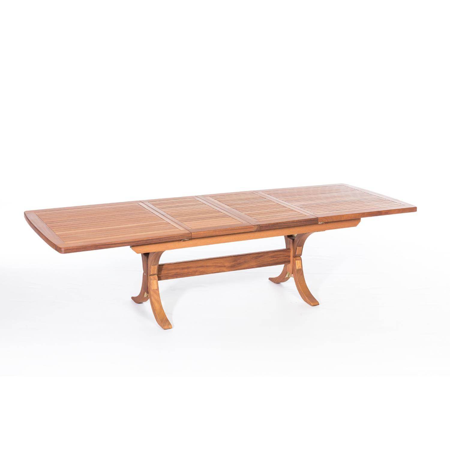 ReHome Lotus 200(+50+50)x110 cm İroko Dikdörtgen Açılabilir Masa