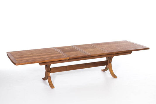 ReHome Lotus 250(+50+50)x110 cm İroko Dikdörtgen Açılabilir Masa