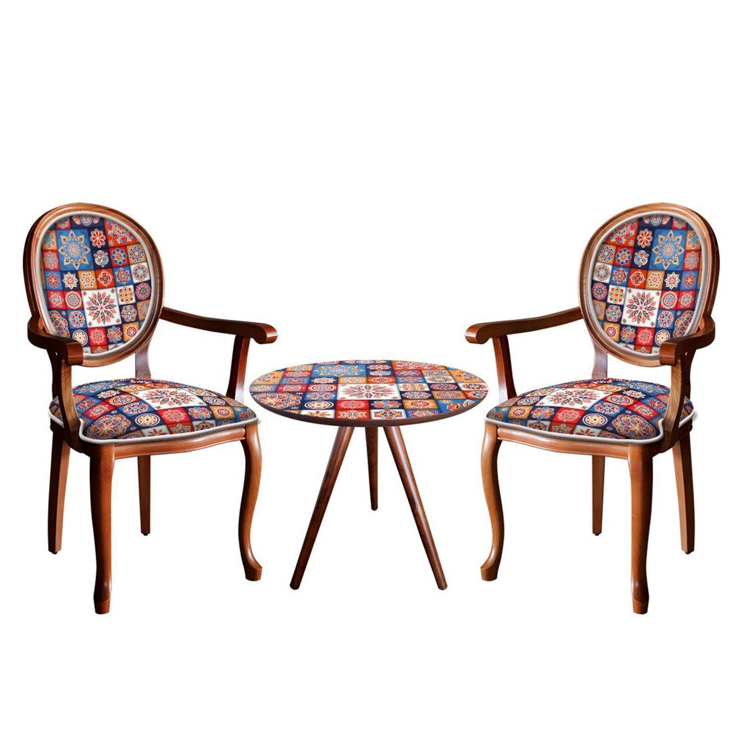 ReHome Madam Koltuk Çay Seti Oturma Takımı | Sehpalı Berjer Takımı