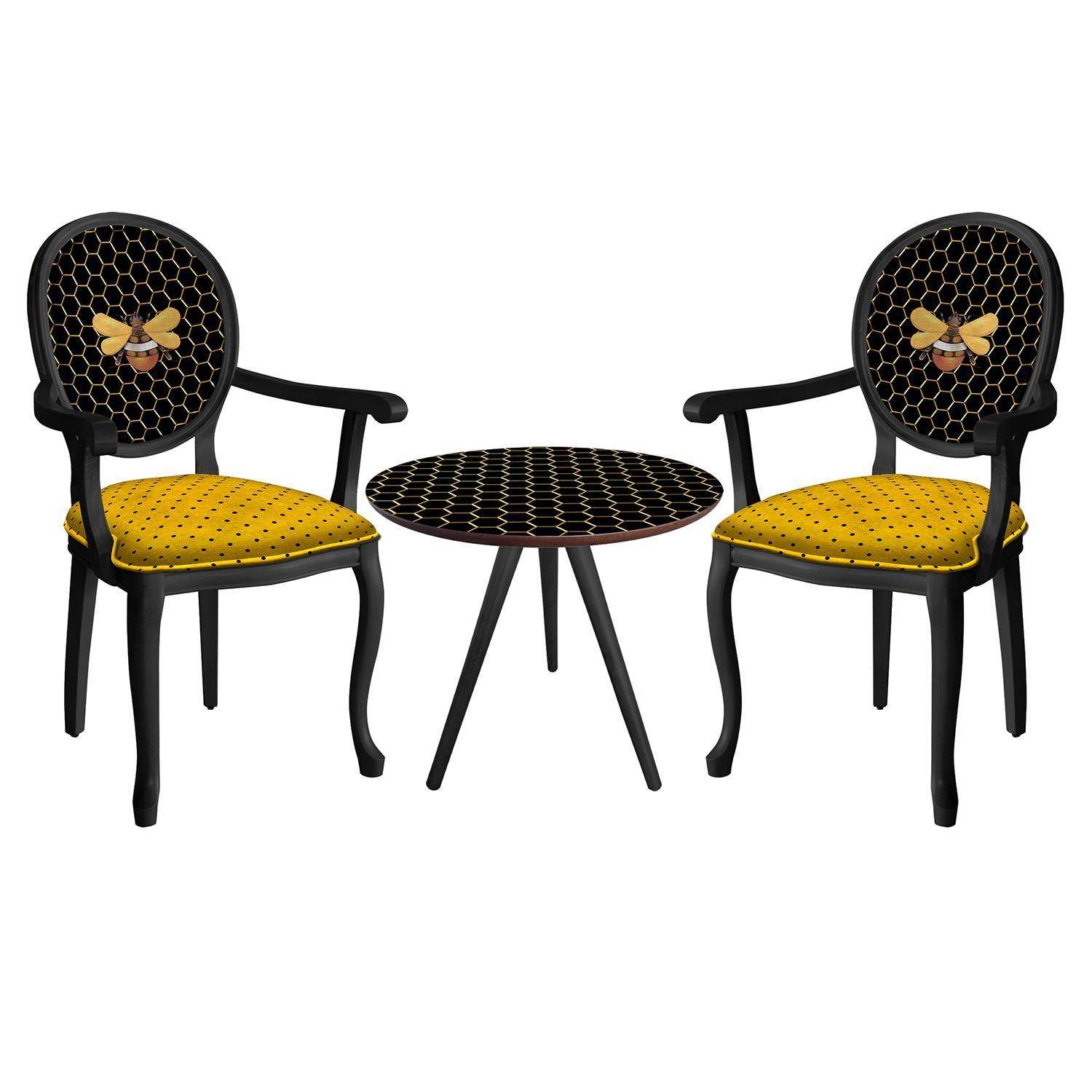 ReHome Madam Koltuk Çay Seti Oturma Takımı | Sehpalı Berjer Takımı