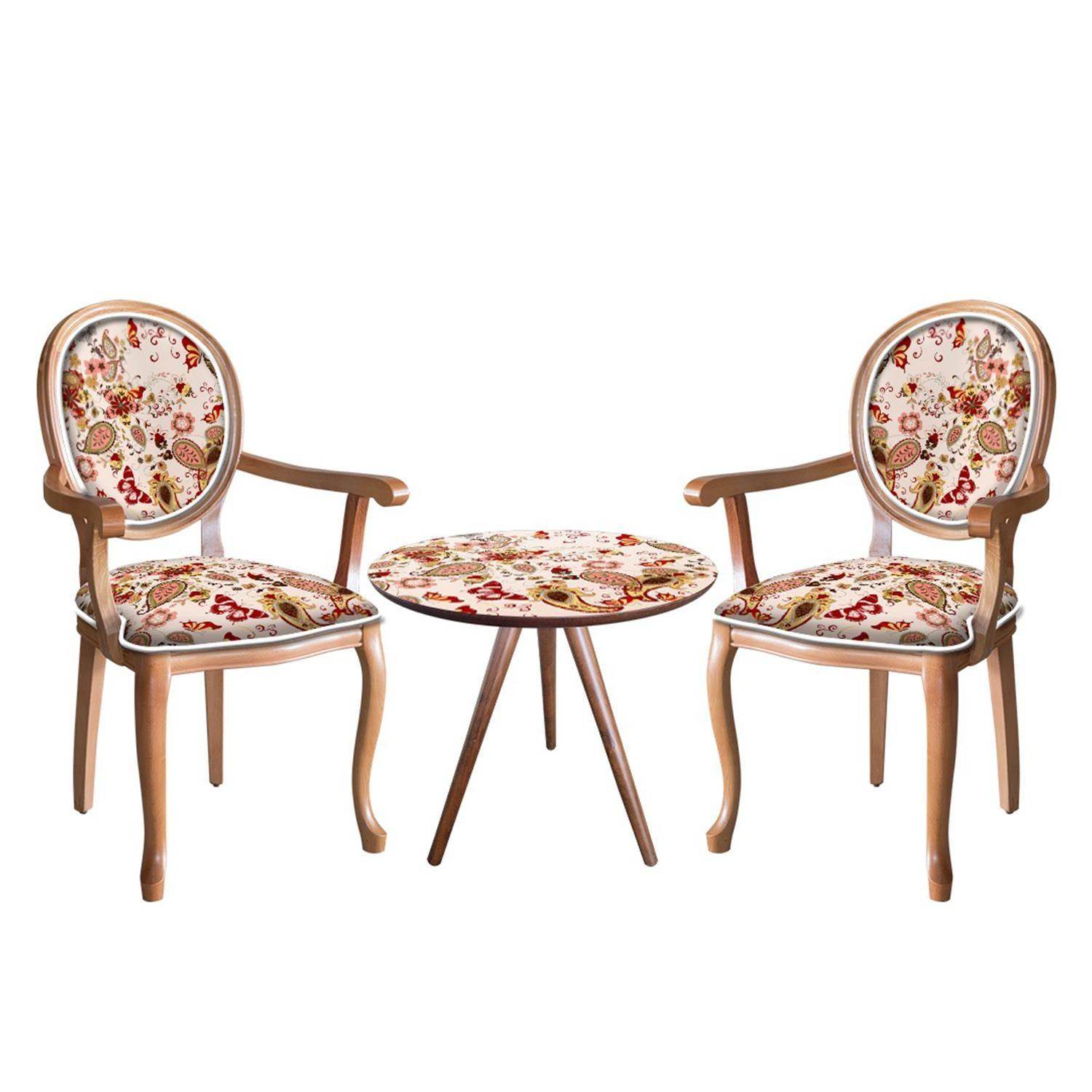 ReHome Madam Koltuk Çay Seti Oturma Takımı | Sehpalı Berjer Takımı