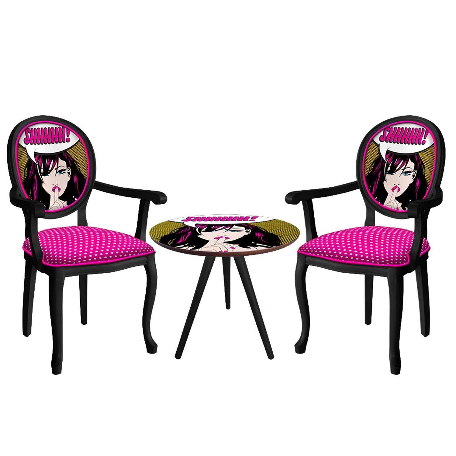 ReHome Madam Koltuk Çay Seti Oturma Takımı | Sehpalı Berjer Takımı