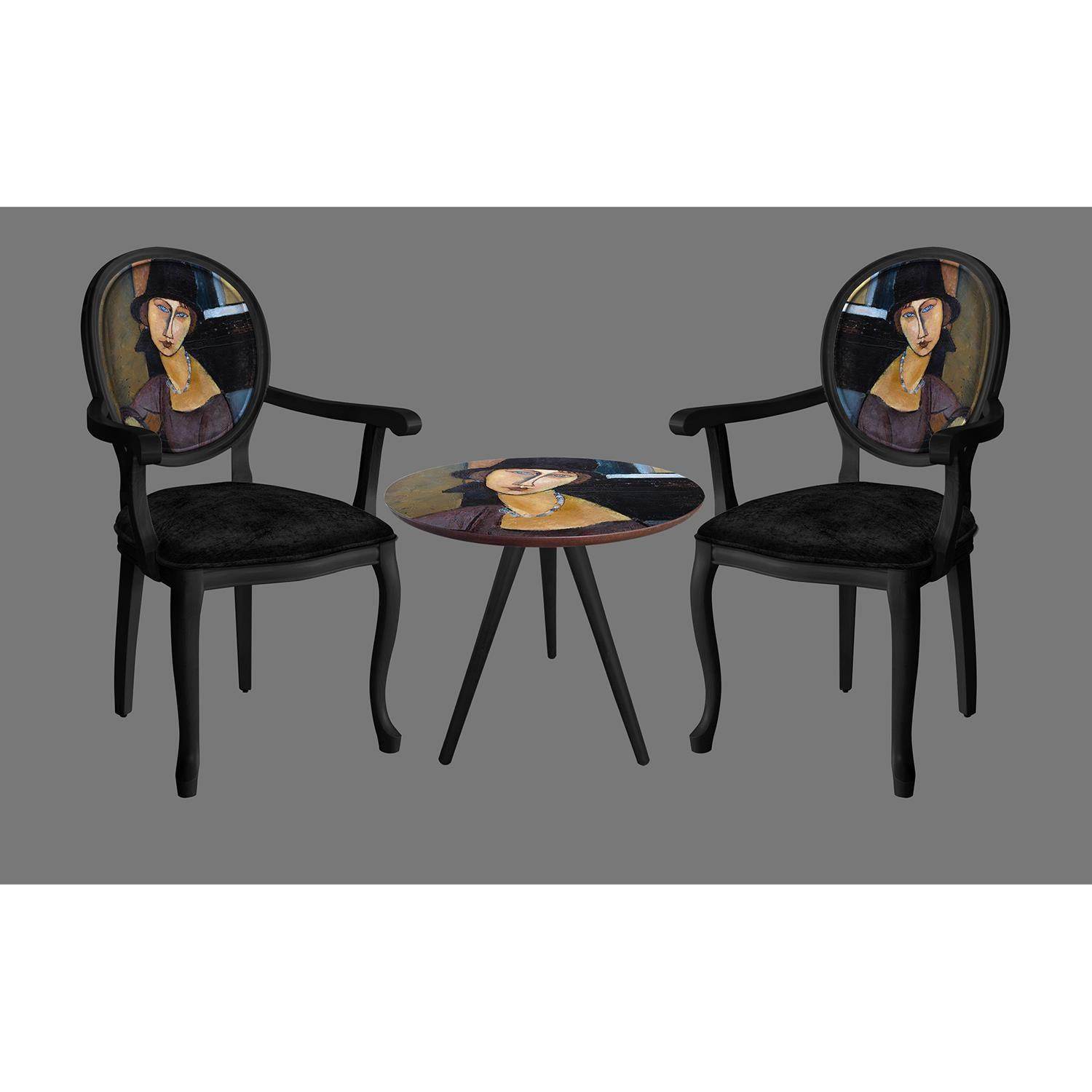 ReHome Madam Koltuk Çay Seti Oturma Takımı | Sehpalı Berjer Takımı