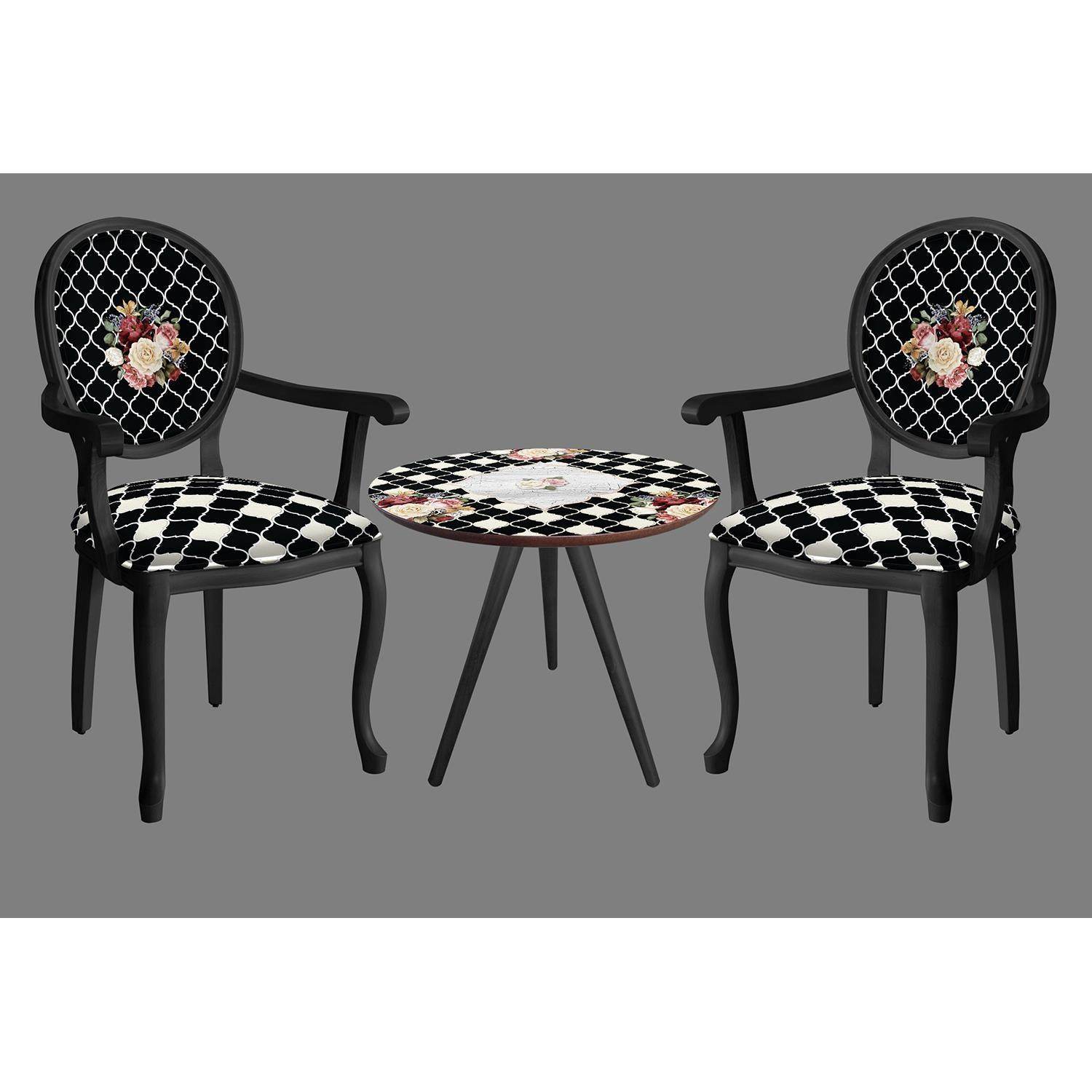 ReHome Madam Koltuk Çay Seti Oturma Takımı | Sehpalı Berjer Takımı