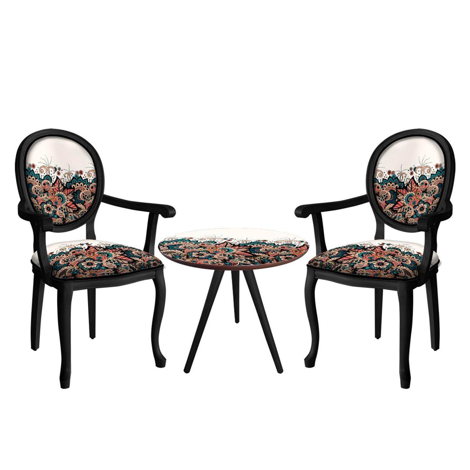 ReHome Madam Koltuk Çay Seti Oturma Takımı | Sehpalı Berjer Takımı