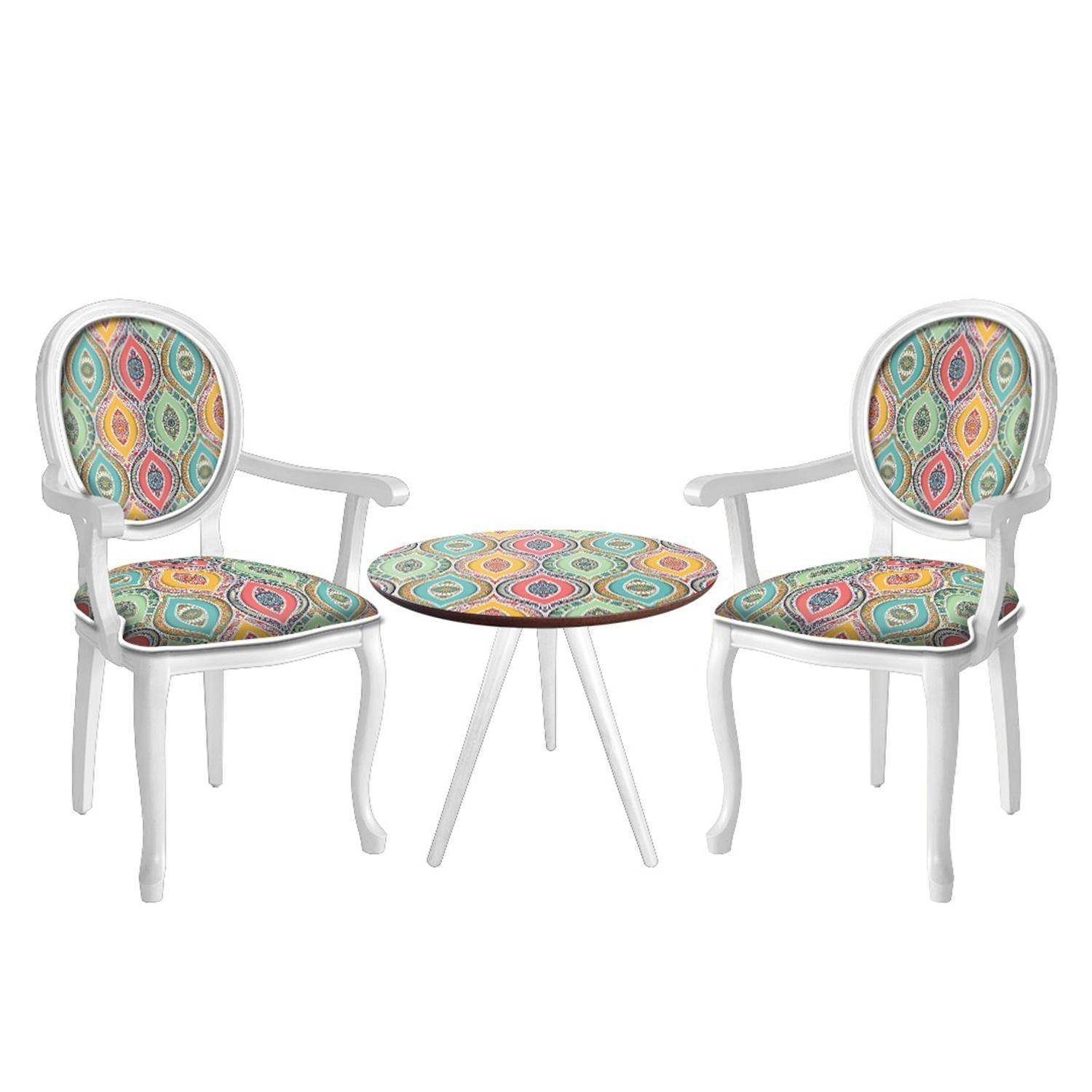 ReHome Madam Koltuk Çay Seti Oturma Takımı | Sehpalı Berjer Takımı