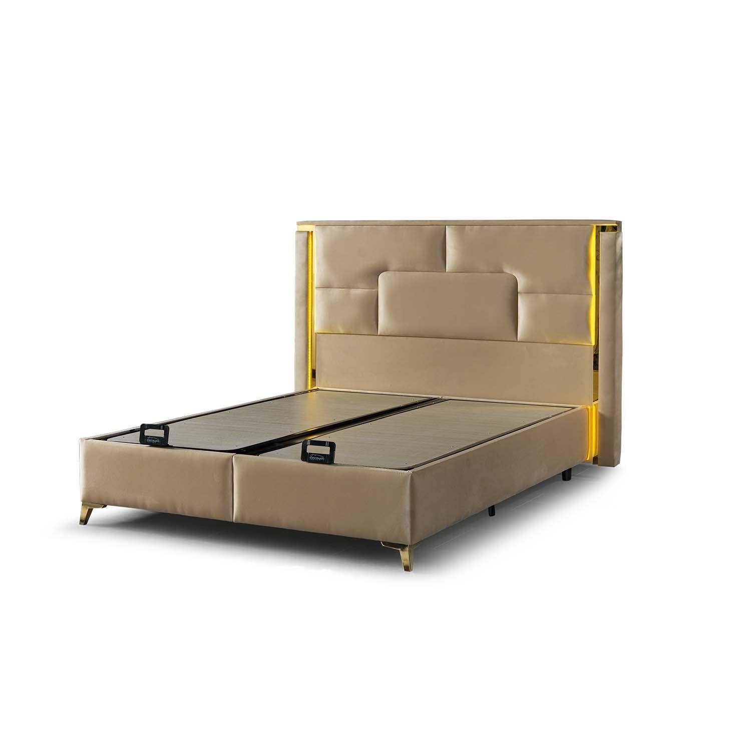 ReHome Madrid Set Çift Kişilik Baza Başlık Yatak Seti