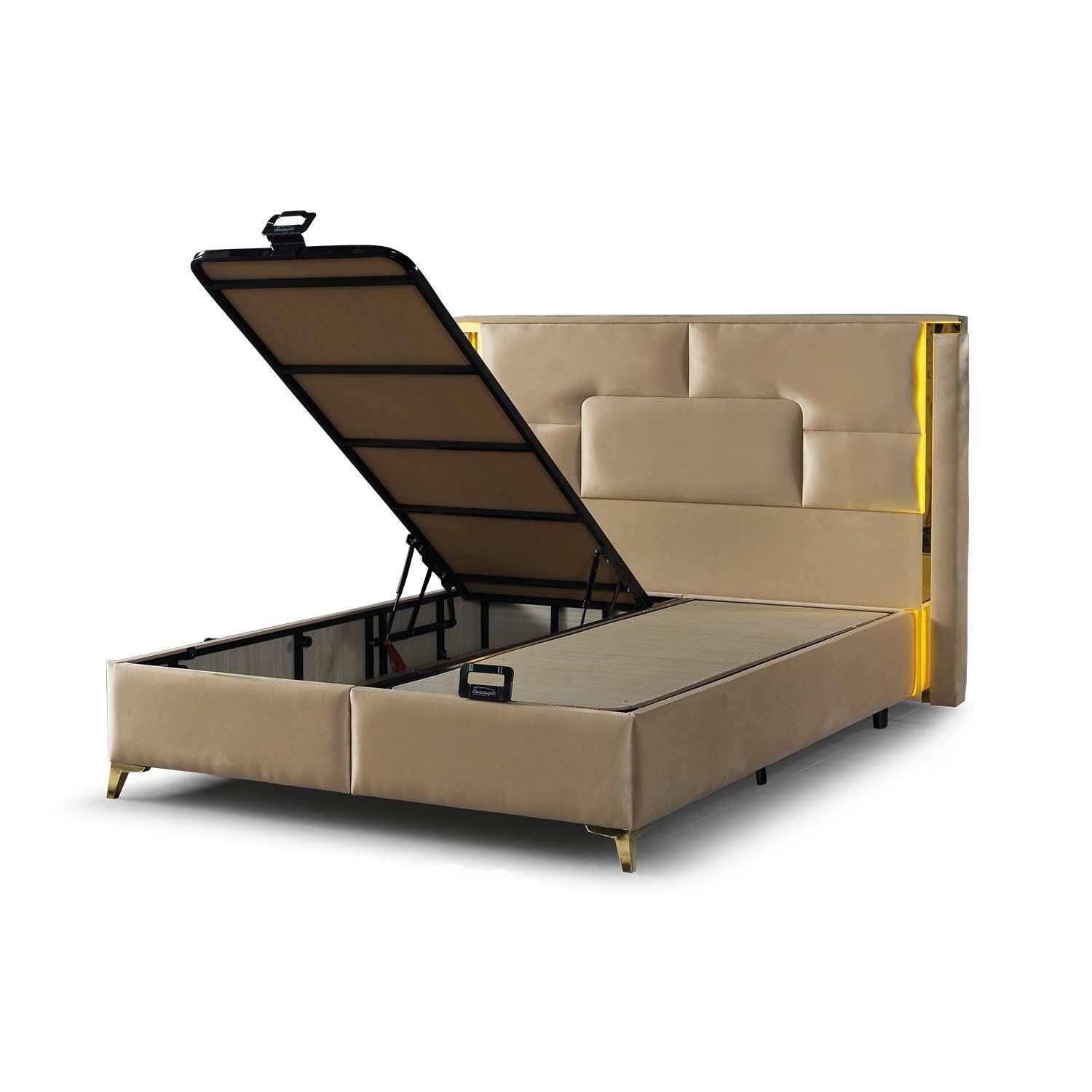 ReHome Madrid Set Çift Kişilik Baza Başlık Yatak Seti