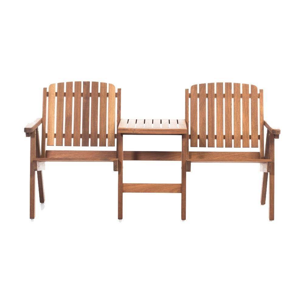 ReHome Matrix İroko Adirondack Sehpalı İkili Koltuk