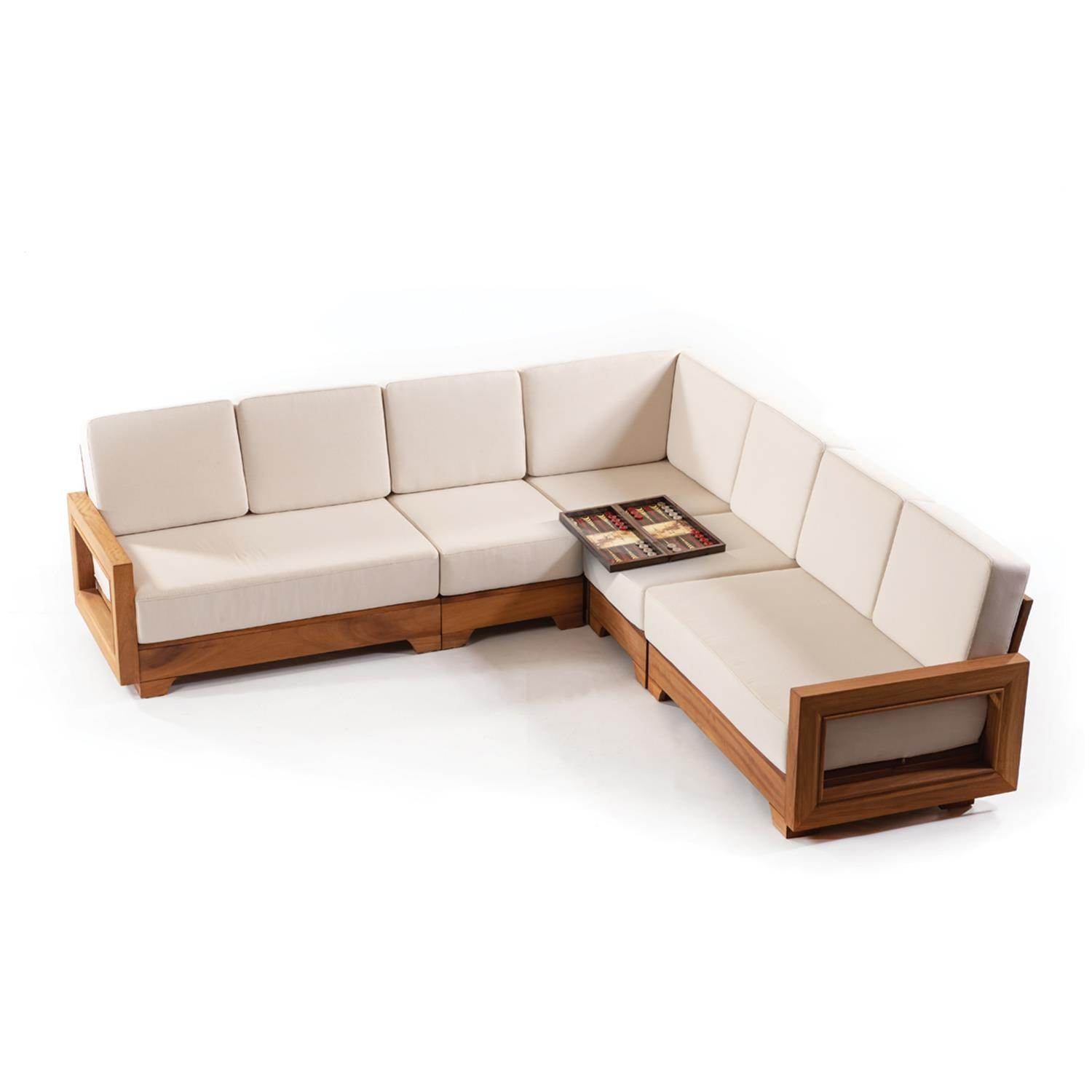 Milano İroko Köşe Koltuk Takımı | Bahçe Mobilya Takımı | Rehome