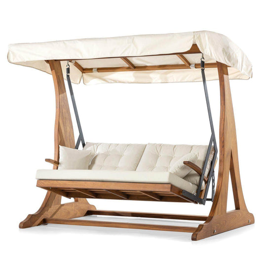 ReHome Mira Ahşap Dış Mekan Bahçe Balkon Teras Salıncağı