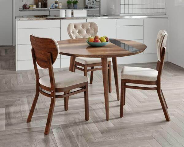 ReHome Oscar 3'lü Yuvarlak Masa Takımı