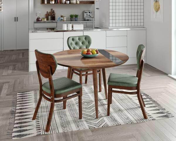 ReHome Oscar 3'lü Yuvarlak Masa Takımı