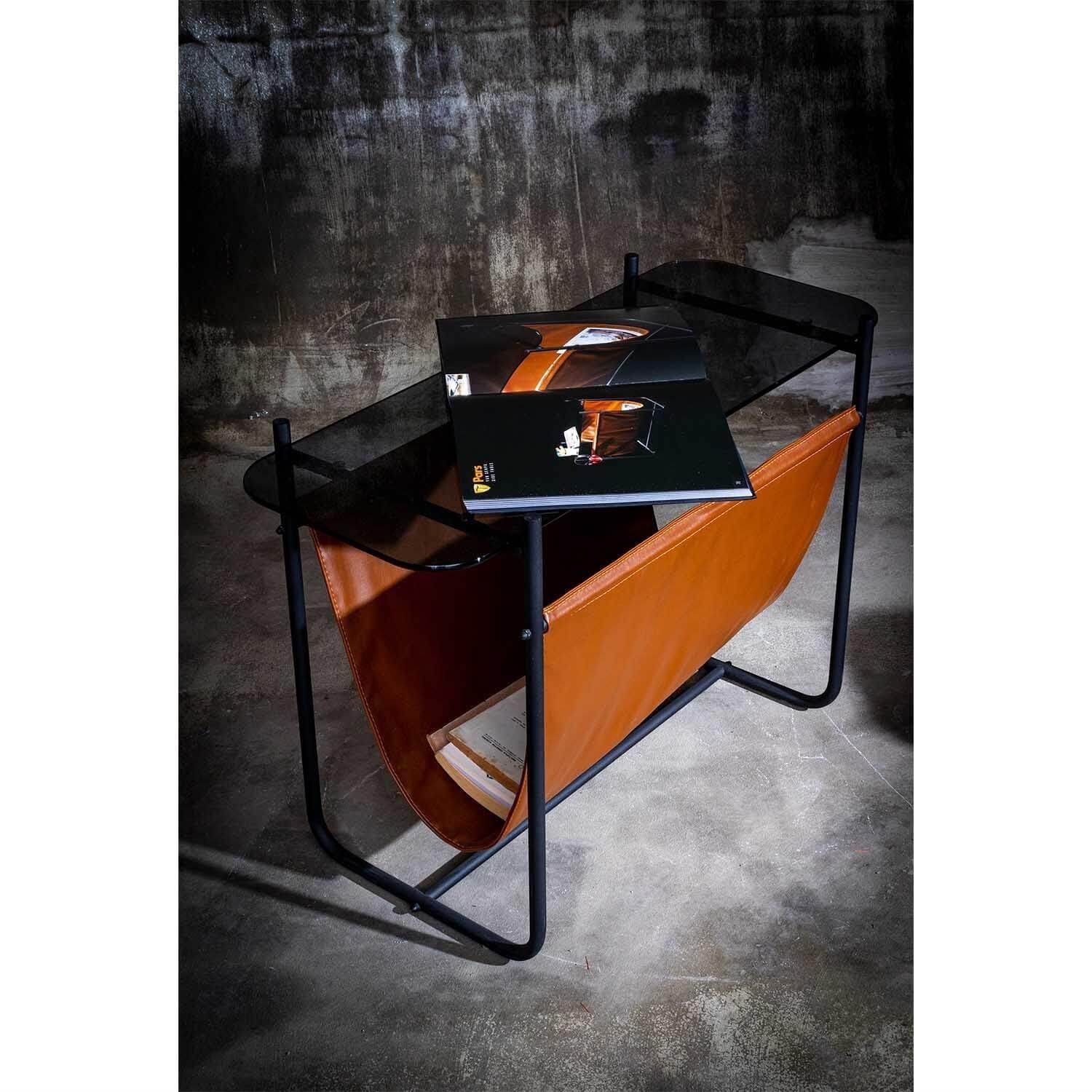 Pars Yan Sehpa | Deri | Cam | Koltuk Sehpası | Gazetelik