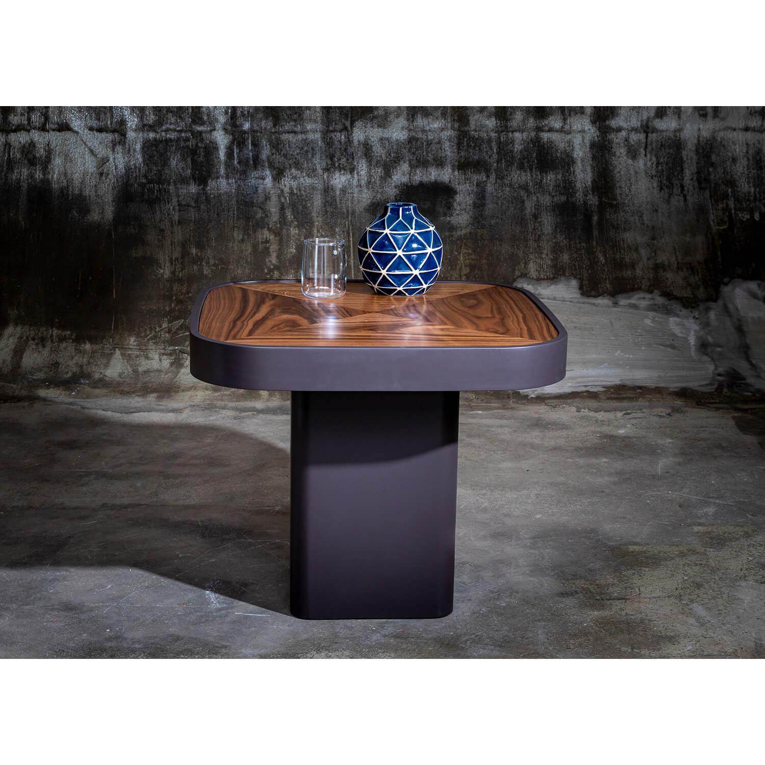 Platinum Yan Sehpa | Servis Sehpası | MDF | Kahverengi