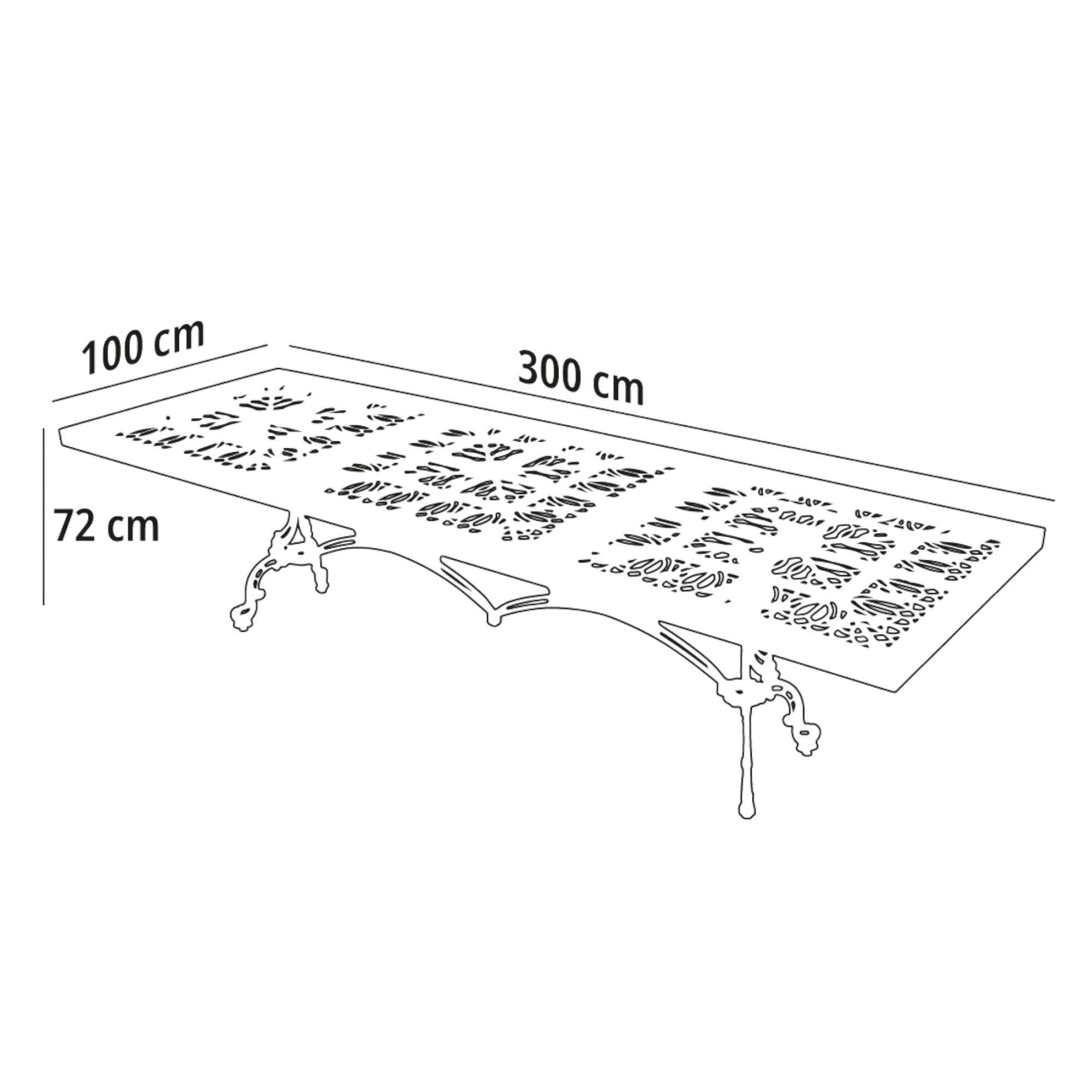 Queen 10 Kişilik Döküm Bahçe Masa Takımı | Dayanıklı Dış Mekan Mobilyası