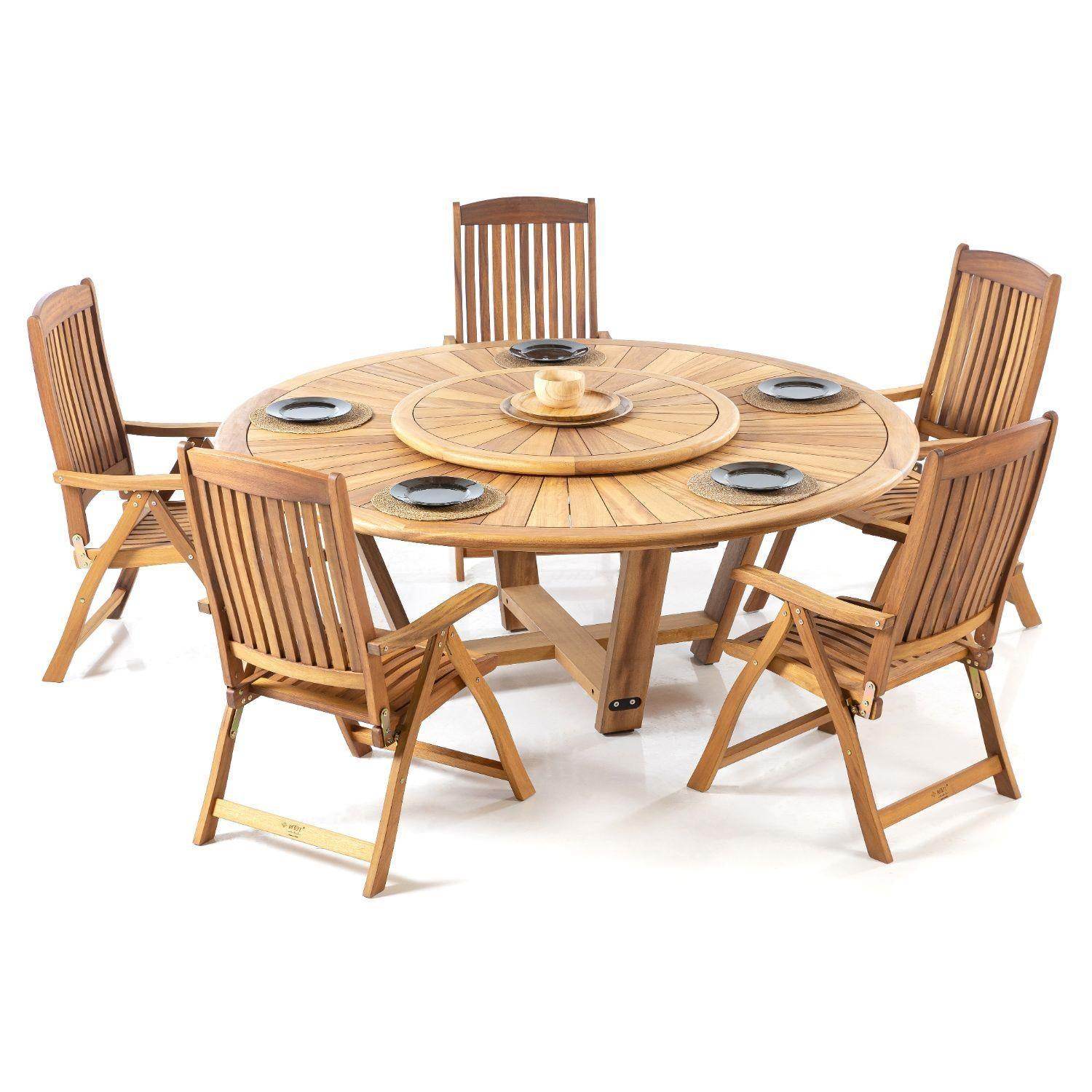 ReHome Rafflesia Yuvarlak Masa | Ortası Dönen Japon Masası