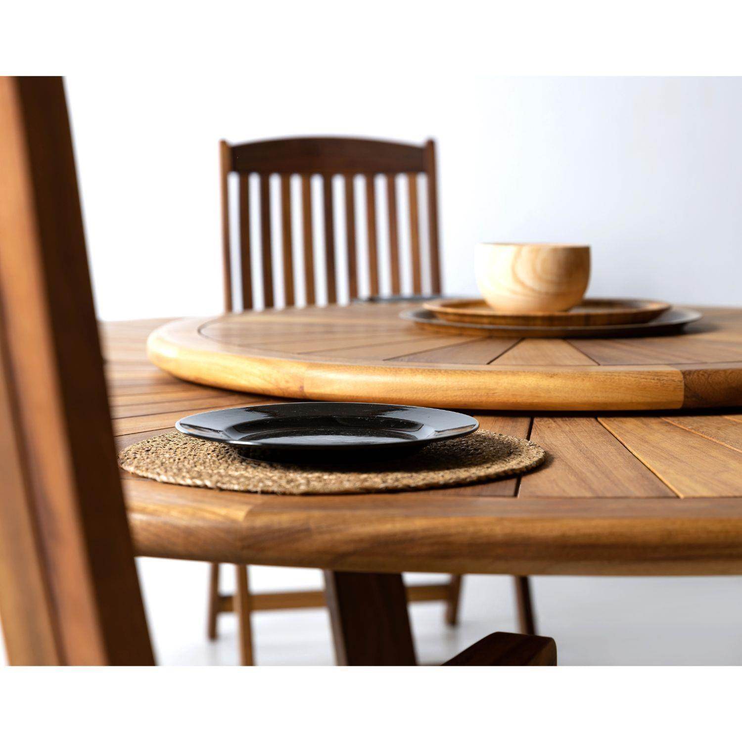 ReHome Rafflesia Yuvarlak Masa | Ortası Dönen Japon Masası