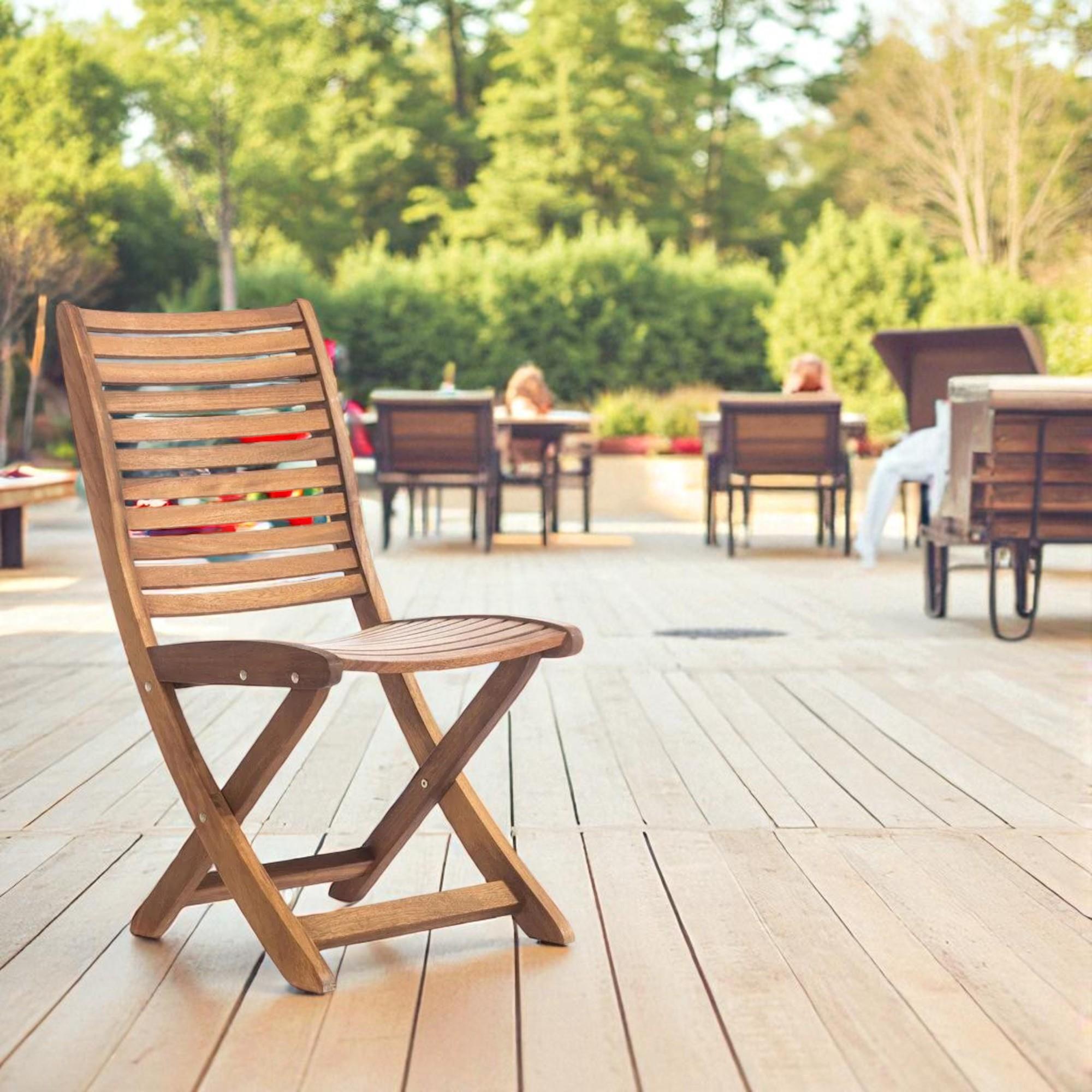 ReHome Relax İroko Katlanabilir Kolsuz Sandalye