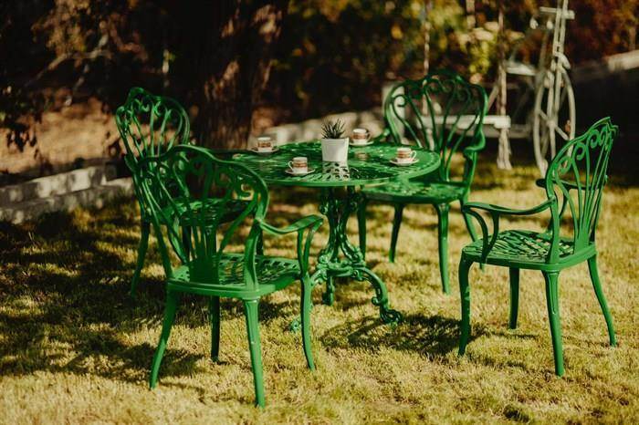 ReHome Reyhan Alüminyum Döküm Masalı Bahçe Takımı