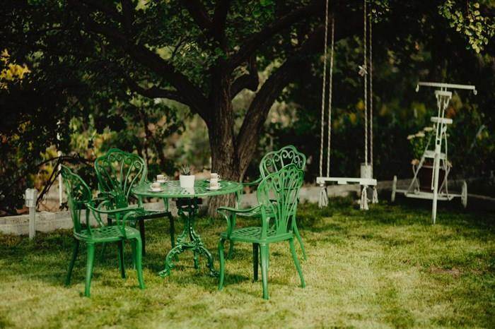 ReHome Reyhan Alüminyum Döküm Masalı Bahçe Takımı