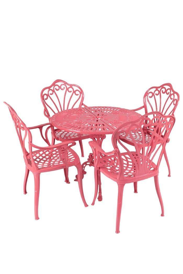 ReHome Reyhan Alüminyum Döküm Masalı Bahçe Takımı