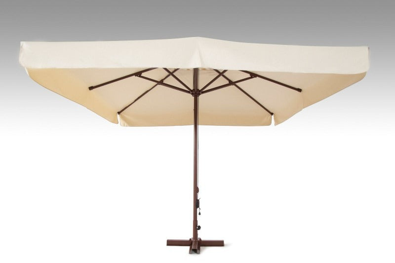 Rehome SE 300x300/8 Kare Avokado Klasik Şemsiye (50kg Beton Ayak) (200gr Krem Polyester)