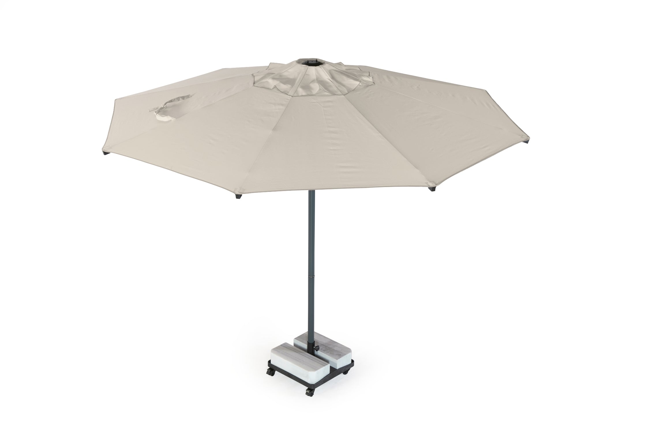 Rehome SE 350/8 Yuvarlak Avokado Klips Şemsiye (50x50 - 2 Mermerli Ayak) (İspanyol Akrelik)