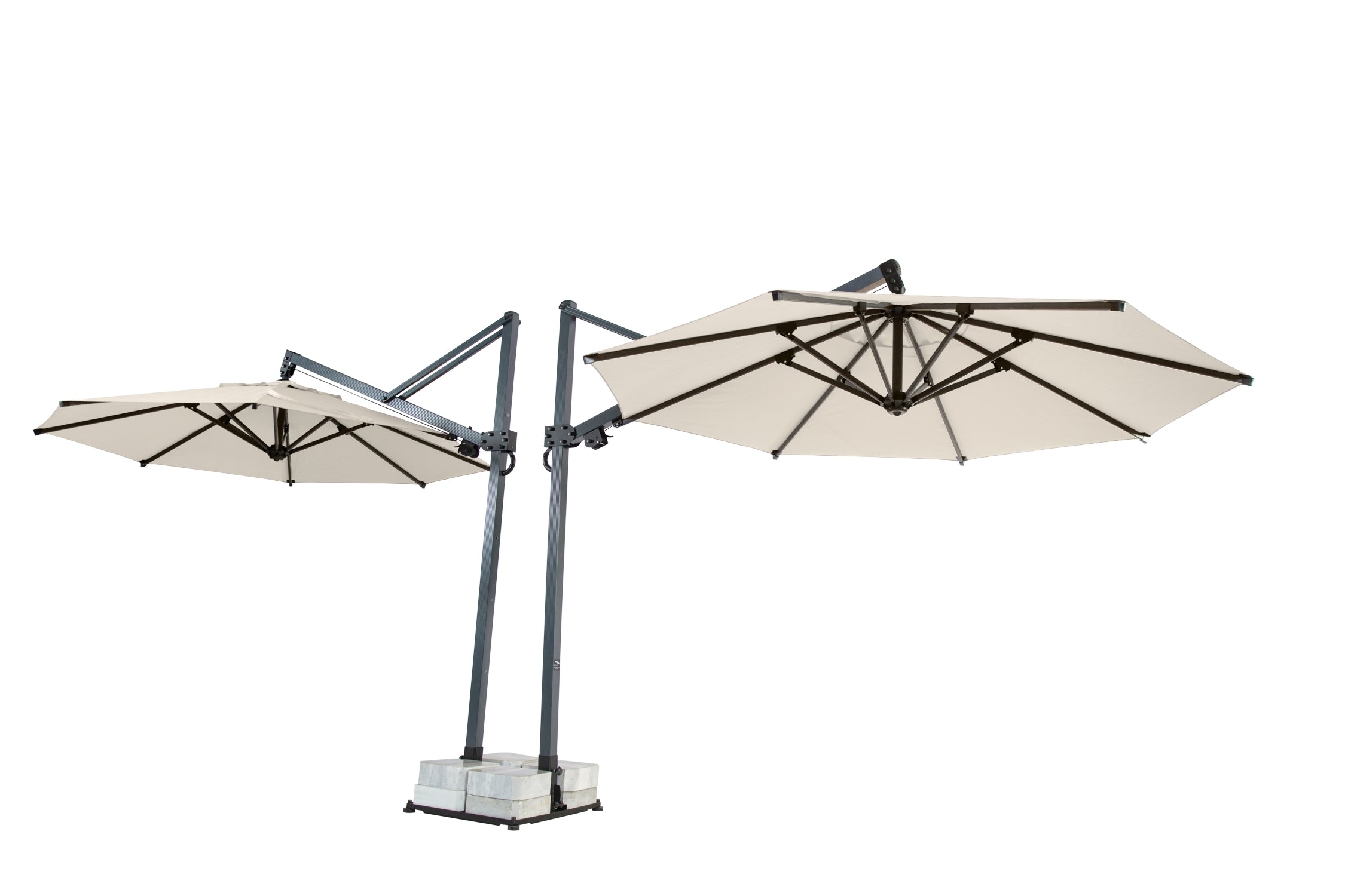 Rehome SE 350/8 Yuvarlak Banana Plus Çift Açılır Şemsiye (Tekerleksiz Ayak)