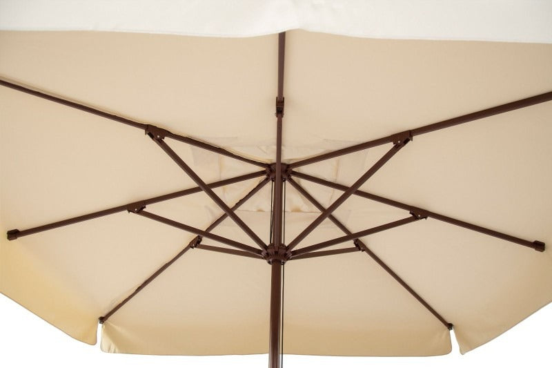 Rehome SE 400x400/8 Kare Avokado Klasik Şemsiye (12cm 4 Mermerli Ayak) (200gr Krem Polyester)