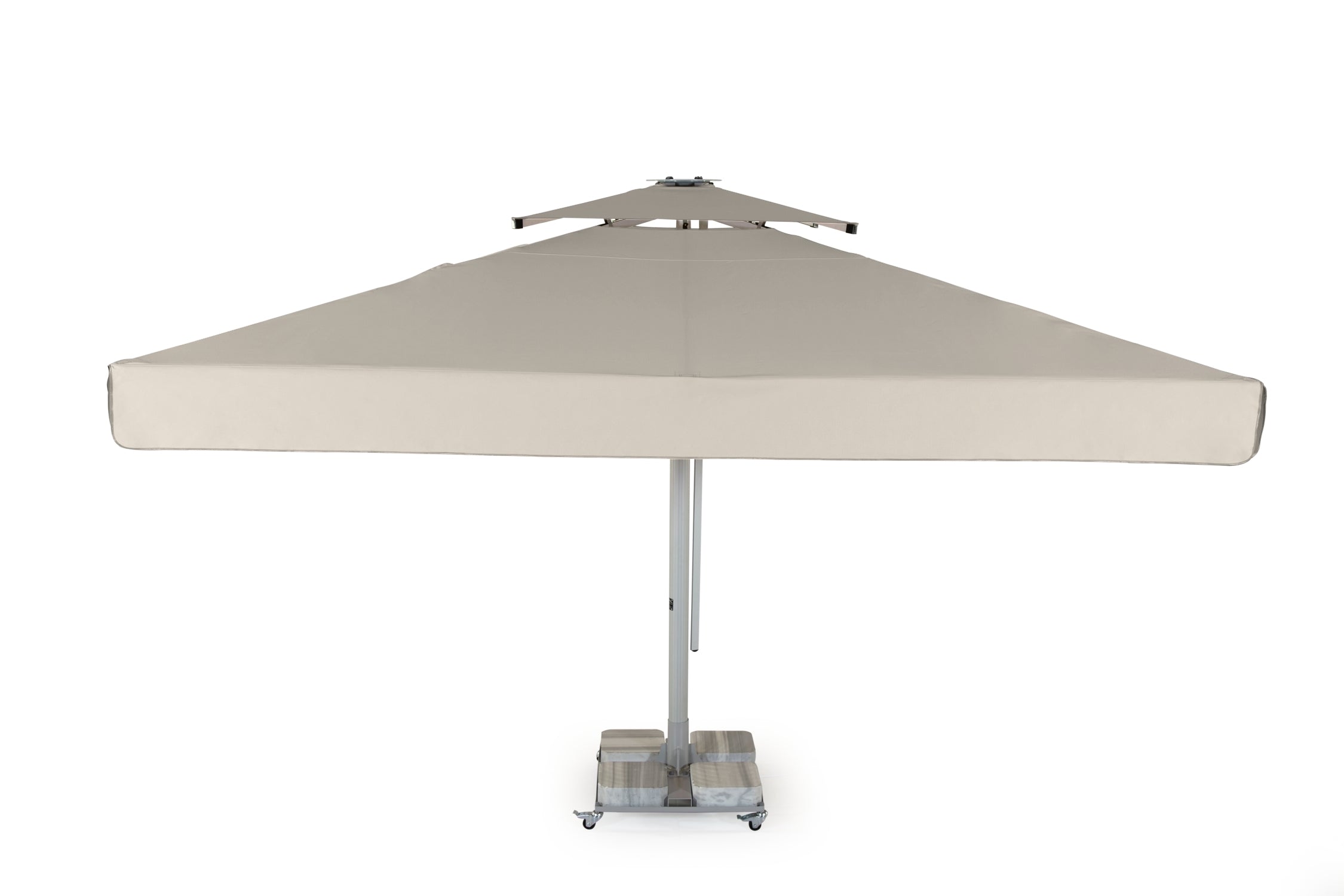 Rehome SE 500x500/8 Mega Teleskopik Manuel Kare Şemsiye (Tekelekli 8 Mermerli 360Kg Ayak Dahil)