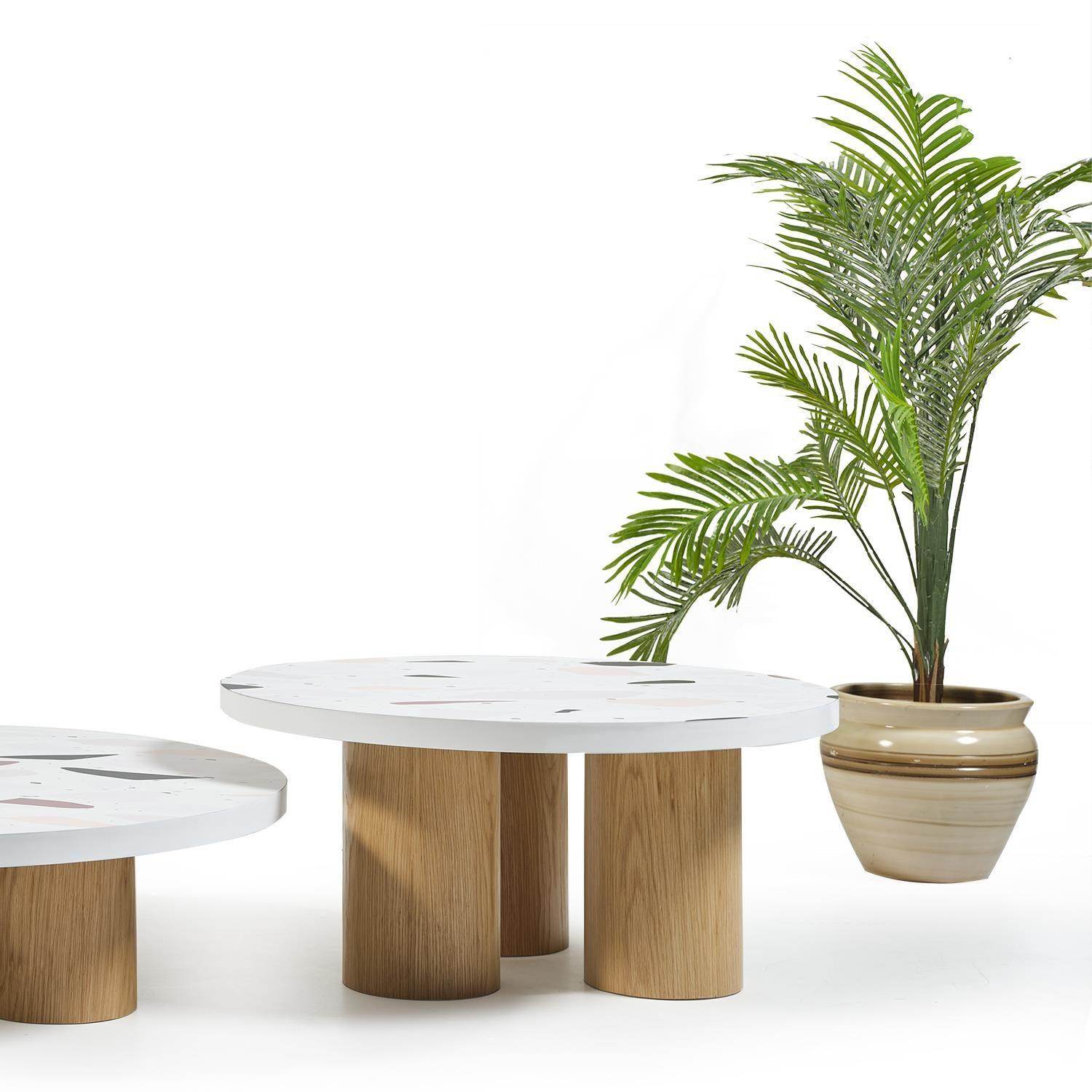 Yan Sehpa No:287 | Küçük Orta Sehpa | Beyaz Üst Tabla | MDF | REHOME